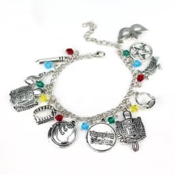 Handmade TV Show The Vampire Diaries Inspired Charm Bracelet lena Stefan Damon Fandom Charms Wristlet For Women Christmas Gifts