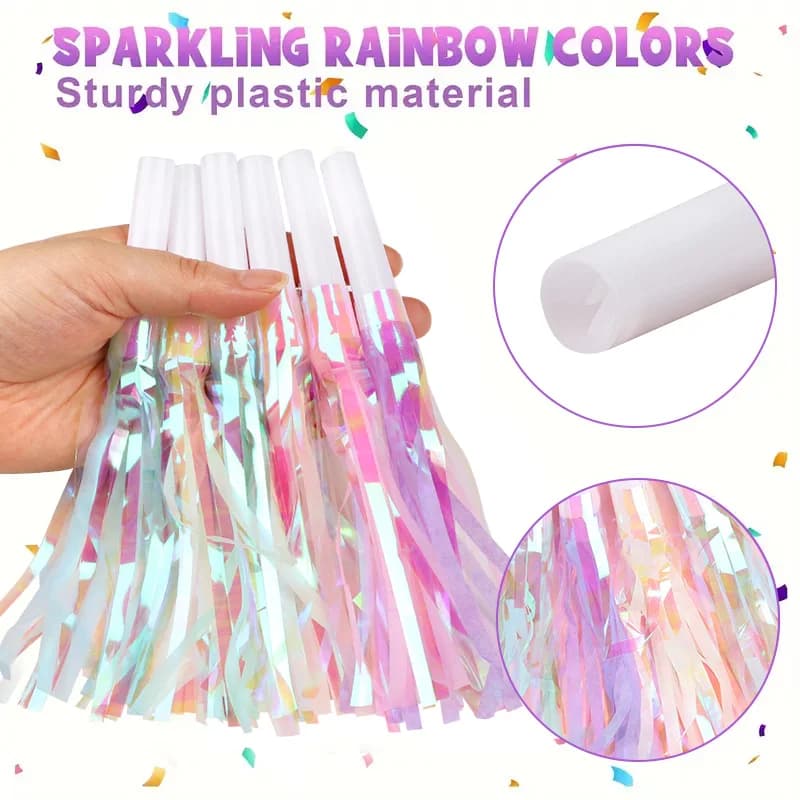 6/12/36 Pcs Colorful Blowout Whistles Wedding Gift Kids Birthday Party Favors Pinata Filler Cheer Props Christmas Noise Maker
