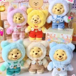2026 New Disney Winnie The Pooh Candy Series Blind Box,Cute Vinyl Face Pendant Pupu Bear Doll Fashion Trend Toy Christmas Gifts