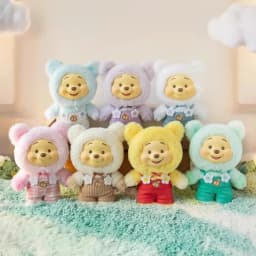 2026 New Disney Winnie The Pooh Candy Series Blind Box,Cute Vinyl Face Pendant Pupu Bear Doll Fashion Trend Toy Christmas Gifts