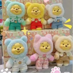2026 New Disney Winnie The Pooh Candy Series Blind Box,Cute Vinyl Face Pendant Pupu Bear Doll Fashion Trend Toy Christmas Gifts