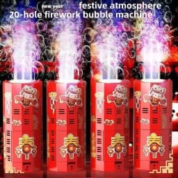 Holiday Party Atmosphere Props Fireworks Colorful Bubble Machine Christmas Halloween New Year Gifts