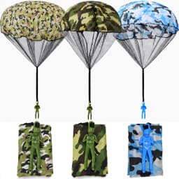 Army Parachute Toys for Kids,Tangle Free Outdoor Flying Parachute Men, Best Small Outside Toys Christmas Stocking Stuffers Gifts