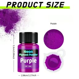 Fluorescent Powder, Fluorescent Mica Pigment, 12 Colors Available, 20ml, Two Sets of 6 Colors Can Be Chosen, Suitable for Epoxy Resin, Candle Coloring, Neon Color Pigments, Ideal for DIY Crafts, Jewelry Making, Christmas Gift Choice