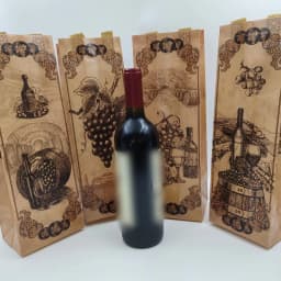 4/8/12 Pieces Vintage Wine Gift Bags for Single Bottle,Non-Woven Wine Bottle Pouch with Handle for Wedding PartyFavors Christmas