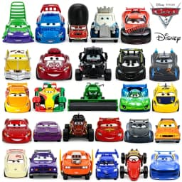 33PCS #Pixar Cars Lightning McQueen Fillmore 4-10CM 1:55 Metal Model Racing Car Toys Christmas Birthday NEWYEAR Gift