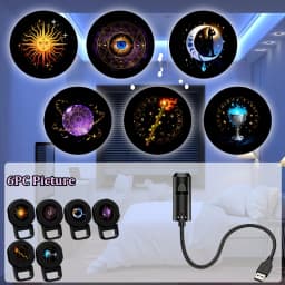LED Projection Light,Cat,Sun,Eye of Life,Scepter Atmosphere Light Tarot cards Halloween Projection Light Christmas decorations