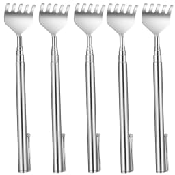 Stainless Steel Back Scratcher for Women with Pocket Clip Extendable Back Scratcher Christmas Stocking Stuffers Massage Tools