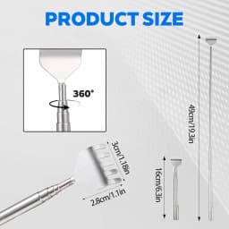Stainless Steel Back Scratcher for Women with Pocket Clip Extendable Back Scratcher Christmas Stocking Stuffers Massage Tools