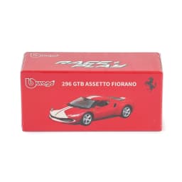 Bburago 1:64 FERRARI 296 GTB ASSETTO FIORANO Purosangue car model series children's Christmas boy gift toys