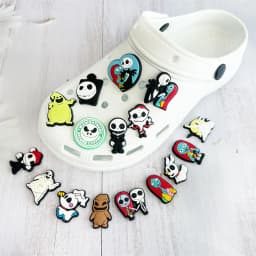 22Pcs Movie Nightmare Before Christmas Shoe Charms For Slides Clog Sandals Shoes Decorations Accessories Buckle For Party Gifts