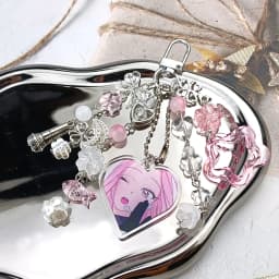Acrylic Key Chain For Q-Version Heart Ornaments Alien Stage Same Style Mizi And Sua Keychains Accessory Christmas Gifts