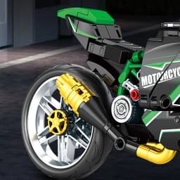 Motorcycle Building Blocks Set, Racing Superbike Model, DIY Assembly Collectible Moto Toy, Christmas Gift