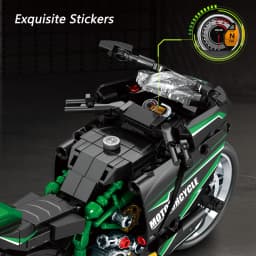 Motorcycle Building Blocks Set, Racing Superbike Model, DIY Assembly Collectible Moto Toy, Christmas Gift