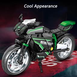 Motorcycle Building Blocks Set, Racing Superbike Model, DIY Assembly Collectible Moto Toy, Christmas Gift