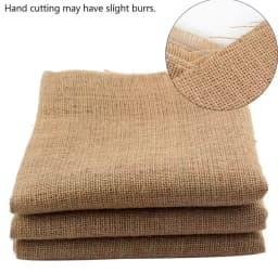 Natural Burlap Jute Sack Linen Cloth Fabric For DIY Hand Work Storage Bags Christmas Home Decoration