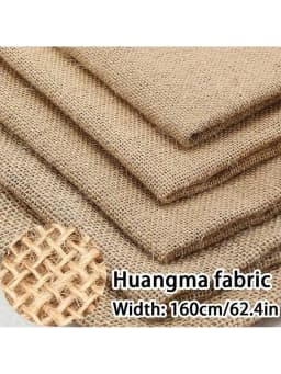 Natural Burlap Jute Sack Linen Cloth Fabric For DIY Hand Work Storage Bags Christmas Home Decoration