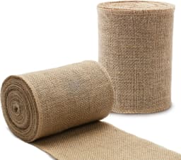 Natural Burlap Jute Sack Linen Cloth Fabric For DIY Hand Work Storage Bags Christmas Home Decoration