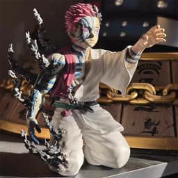 In Stock 14cm Anime Demon Slayer Akaza Hakuji Figure Model Desktop Ornament Toy Collectible pvc Model Birthday Christmas Gift