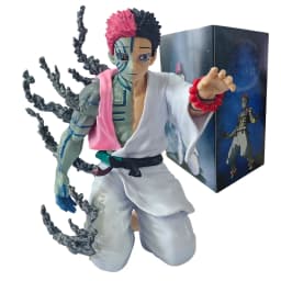 In Stock 14cm Anime Demon Slayer Akaza Hakuji Figure Model Desktop Ornament Toy Collectible pvc Model Birthday Christmas Gift