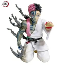 In Stock 14cm Anime Demon Slayer Akaza Hakuji Figure Model Desktop Ornament Toy Collectible pvc Model Birthday Christmas Gift