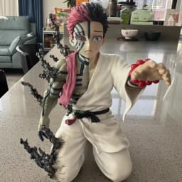 In Stock 14cm Anime Demon Slayer Akaza Hakuji Figure Model Desktop Ornament Toy Collectible pvc Model Birthday Christmas Gift