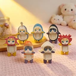2026Best seller Shark Cat Blind Box Mini Figure Party Series Blind Box Trendy Play Decoration Creative Birthday Christmas Gifts