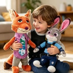 30CM Trending Zootopia 2 Character Rabbit Judy Hopps Fox Nick Wilde Cartoon Soft Cute Plush Toy Doll Birthday Christmas Gift