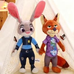 30CM Trending Zootopia 2 Character Rabbit Judy Hopps Fox Nick Wilde Cartoon Soft Cute Plush Toy Doll Birthday Christmas Gift