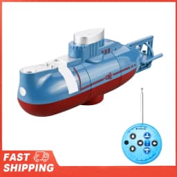 Mini RC Submarine 0.1m/s Speed Remote Control Boat Waterproof Diving Toy Simulation Model for Kids Christmas Gift  New Year Gift