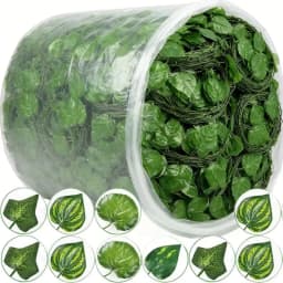 Artificial Ivy Vine Maple Leaves Hanging Garland Fake Plants Green Leaf Rattan for Christmas Wedding Party Home Decor