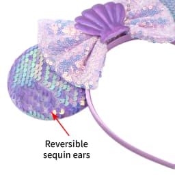 Disney Mermaid Mickey Mouse Ears Headband Christmas Party Hairwear Princess Cosplay Adult/Child Hairs Accessories Birthday Gifts