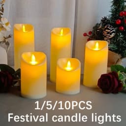 1~10PCS Swing LED Candles Flameless Flickering Light Flameless Candle for Christmas Wedding Decor Birthday Party Supplie 