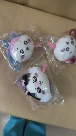 Hot Anime Genuine Chiikawa Hachiware Usagi Plush Dolls Keychains Small Pendant Bag Hangings Christmas Birthday Gifts