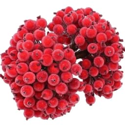 Artificial Frosted Berry Mini Double Head Christmas Holly Red Gold Silver Berries DIY Wreath Xmas Party Table Decora Wholesale