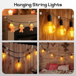 50/100Pcs Light Clips Hooks for Christmas Outdoor String Lights Clips Wire Holder for Hanging Lights Wall Cable Fairy Lights