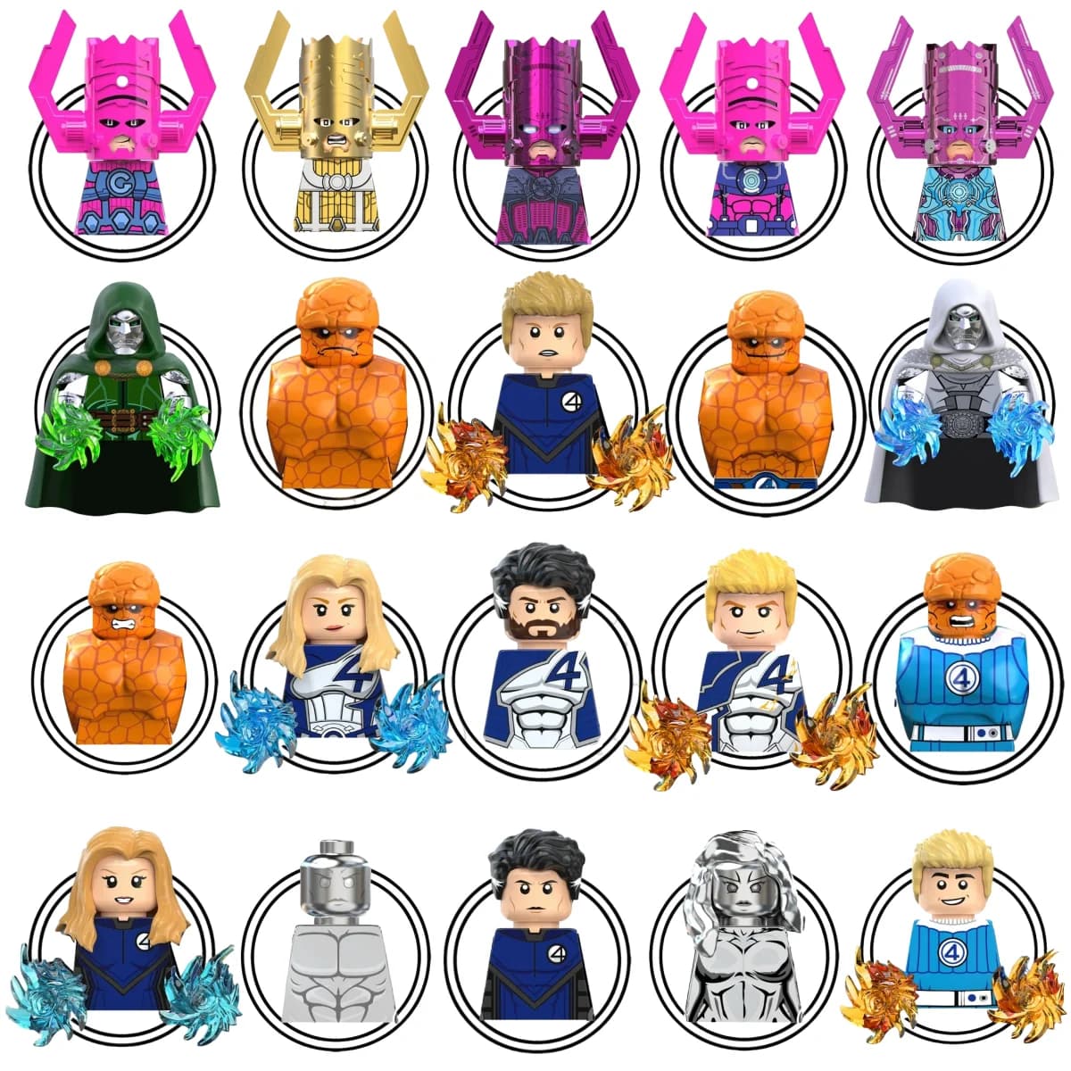 Blind Box Mini Building Blocks TV6213 Figures Big Goblin Spiderman Iron Man Venom Captain Hawk Deadpool Armor Christmas Gift Toy