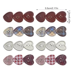 5/10pcs Cartoon Heart Hair Clips Non-Slip Heart Decor Resin Hair Barrettes for Kids Toddlers Girls Christmas Party Gifts