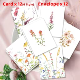 12 Cards with Envelopes, Suitable for Birthdays, Christmas, Friendship Day, Congratulations, Business,And Employee Appreciation