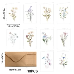 12 Cards with Envelopes, Suitable for Birthdays, Christmas, Friendship Day, Congratulations, Business,And Employee Appreciation