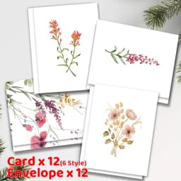 12 Cards with Envelopes, Suitable for Birthdays, Christmas, Friendship Day, Congratulations, Business,And Employee Appreciation