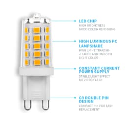 Dimmable G9 LED Bulb AC220V 110V 5W 500lm No Flicker 2835SMD 32Leds Super Bright Lampada LED Lamp For Home Lighting