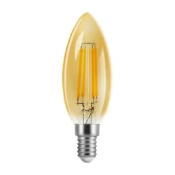 5PCS LED Edison Filament Candle Bulbs Light Golden C35 C35L 2W 4W 6W Warm White Dimmable E14 E12 E27 220V 110V For Crystal Light
