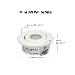 COB LED Downlight Spot Light 3W 5W 7W 10W Dimmable 220V Black Silver White Finish