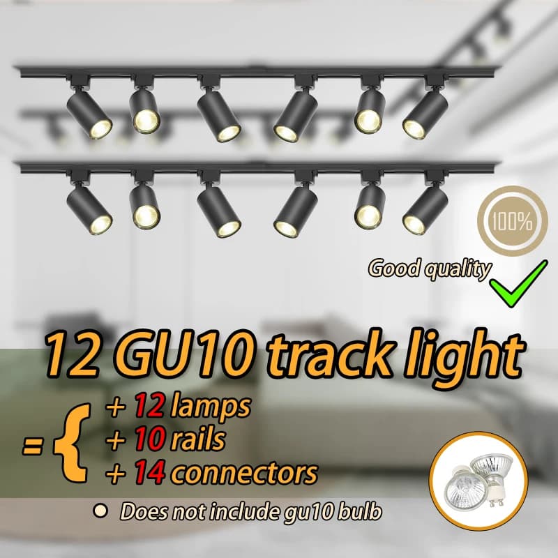 GU10 Track Light Smart Home Replace Dimming Bulb Spotlights Rail Lighting Kitchen Spot Light Ceiling 110V Decor Light Fixture