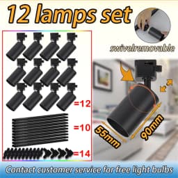 GU10 Track Light Smart Home Replace Dimming Bulb Spotlights Rail Lighting Kitchen Spot Light Ceiling 110V Decor Light Fixture