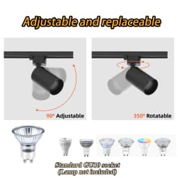 GU10 Track Light Smart Home Replace Dimming Bulb Spotlights Rail Lighting Kitchen Spot Light Ceiling 110V Decor Light Fixture