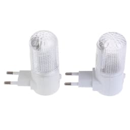 2pcs Emergency Light Wall Lamp Home Lighting LED Night Light EU Plug Bedside Lamp Wall Mounted Energy-efficient 4 LEDs 3W