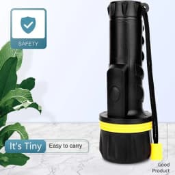 Super Bright 3LED/7LED/1W Battery Operated Rubber LED Torches Flashlight Toch Spotlight Tough Waterproof Camping Hand Light