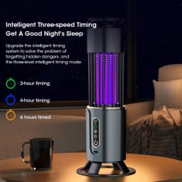 Electric Mosquito Killer Lamps Mute Insect Trap Camping Lantern Mosquito Killer Lamp USB Timing Outdoor Insect Killer Repellent